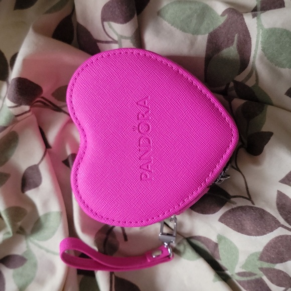Pandora Pink Heart Shaped Jewelry Box
